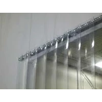 Tirai Pvc Strip Plastik Curtain Kuning