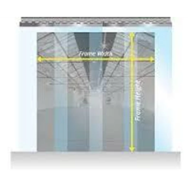 BSD strip Curtain Transparan Plastik ( Tirai PVC )