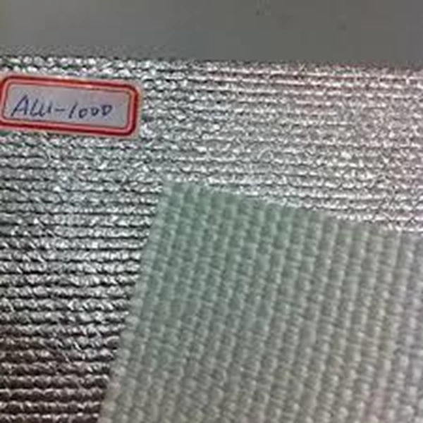 Fiberglass cloth coated layers of aluminum foil