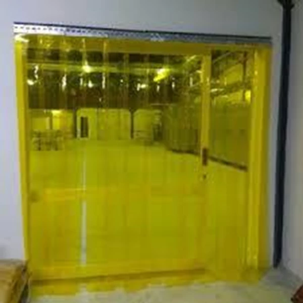 PVC plastic curtain sunter Yellow